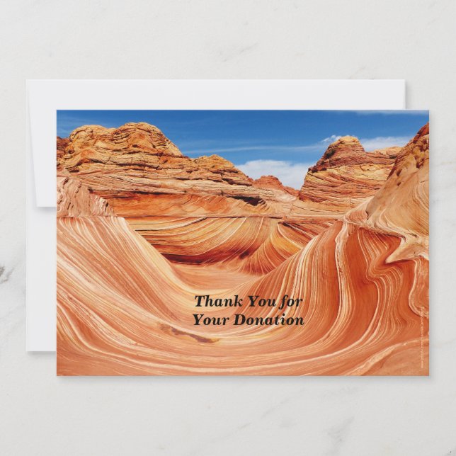 Thank You for Memorial Donation Photo Paradise Invitation (Front)