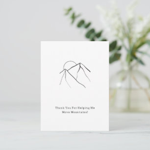 Thank You For Moving Mountains Quote Card 