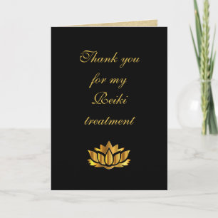 Thank you for my Reiki treatment Card
