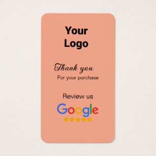 Thank you for order Google review add logo website