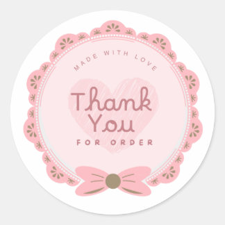 Thank You For Order Sticker