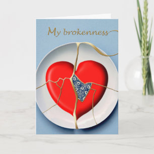 Thank You for Patience My Brokenness Kintsugi    Card
