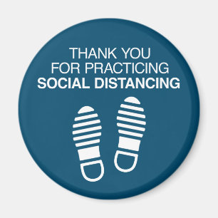Thank You For Practicing Social Distancing Magnet