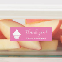 Thank You For Purchase Pink Customised Logo