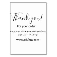 Thank you for purchase pink family business detail