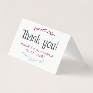 Thank you for purchase pink family business detail