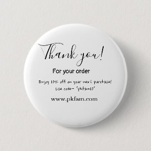 Thank you for purchase pink family business detail 2 inch round button