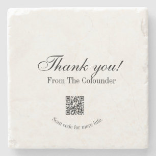 Thank you for purchase pink family business detail stone coaster