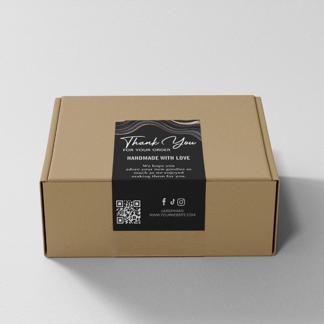 Thank You For Purchase Stone Marble Agate Label (Thank You For Purchase Stone Marble Agate Shipping Label
)