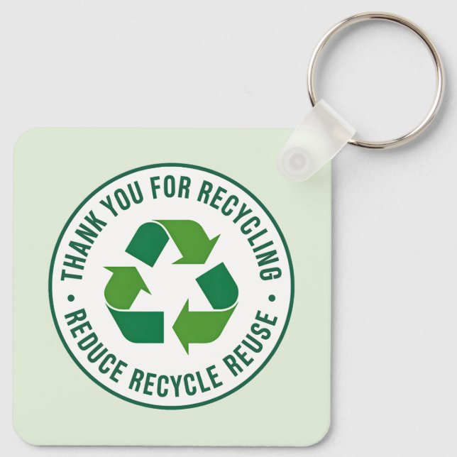 Thank you for Recycling Keychain (Back)
