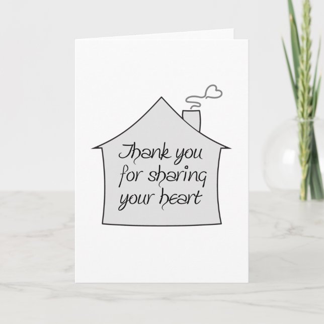 Thank you for Sharing Card (Front)