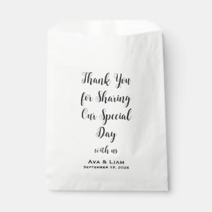 Thank You for Sharing Our Special Day Favour Bag