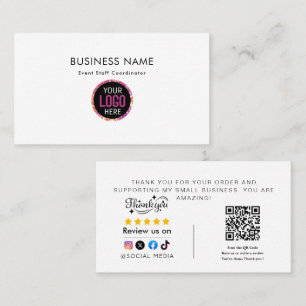  Thank You For Shopping  Business Card
