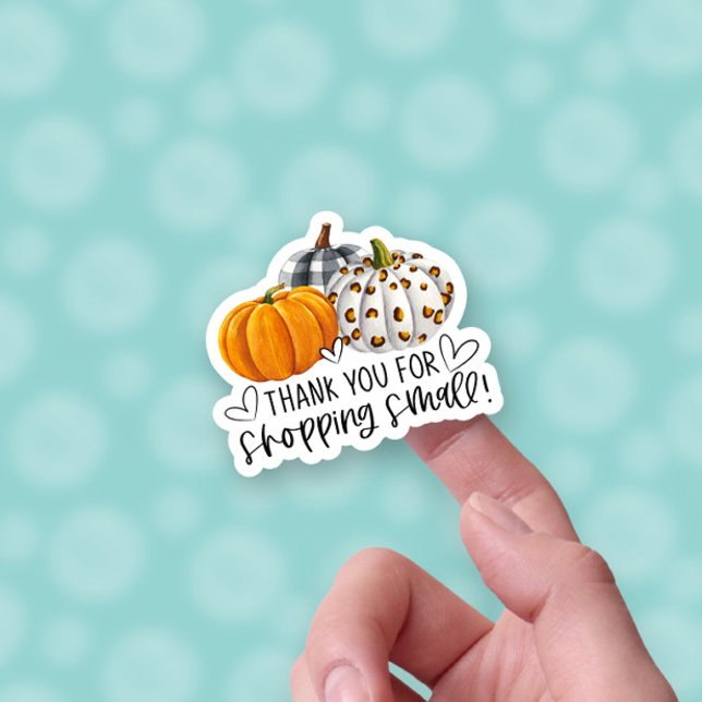 Thank You For Shopping Small Fall Pumpkin Business (Creator Uploaded)