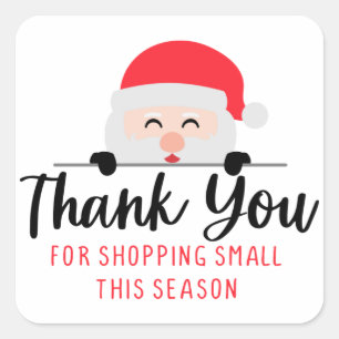 Thank You for Shopping Small Square Sticker