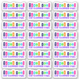 Thank You For Shopping Small Vinyl Sticker