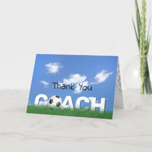 Thank You for Soccer Coach  Card