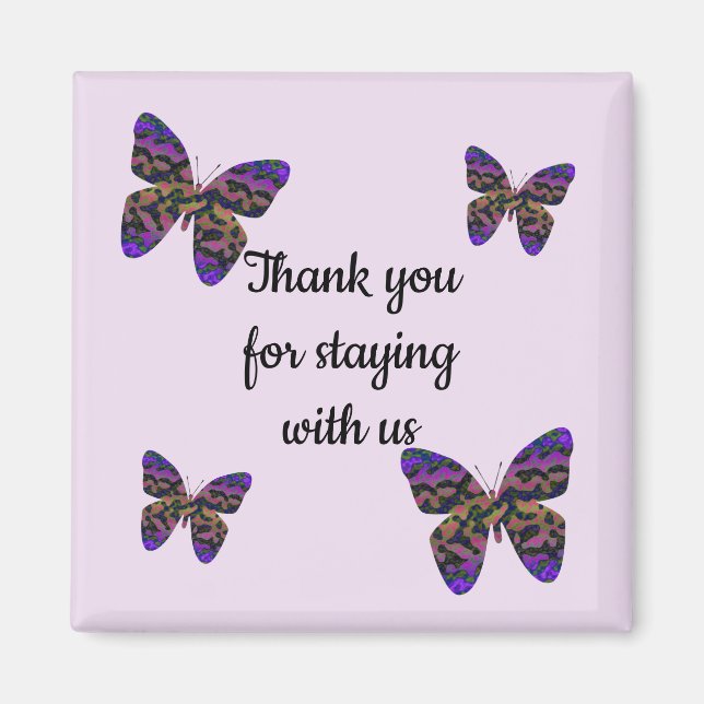 Thank You For Staying with Us House Rental Welcome Magnet (Front)