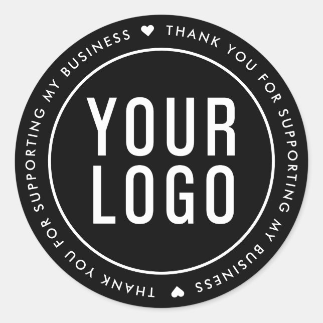 Thank You For Supporting My Business Stickers (Front)