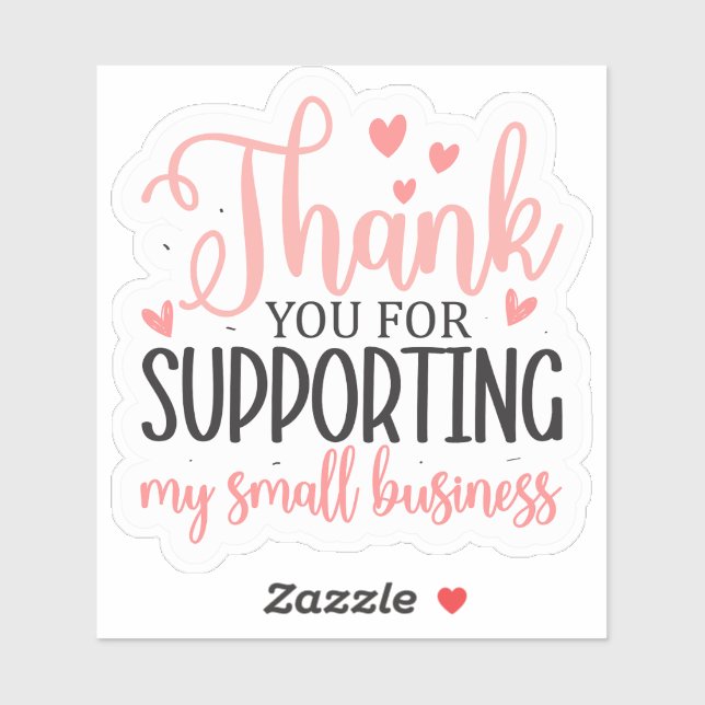 Thank You for Supporting My Small Business (Sheet)
