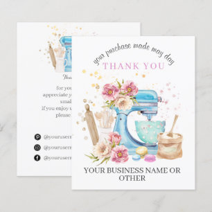 Thank You For Supporting My Small Business Card