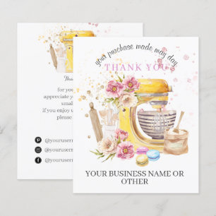 Thank You For Supporting My Small Business Card