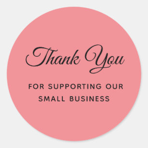 Thank You for Supporting My Small Business Classic Classic Round Sticker