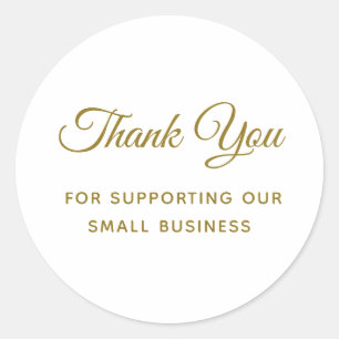 Thank You for Supporting My Small Business Classic Classic Round Sticker
