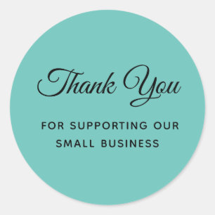 Thank You for Supporting My Small Business Classic Classic Round Sticker