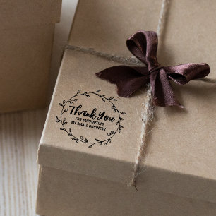 Thank You for Supporting My Small Business, Rubber Stamp
