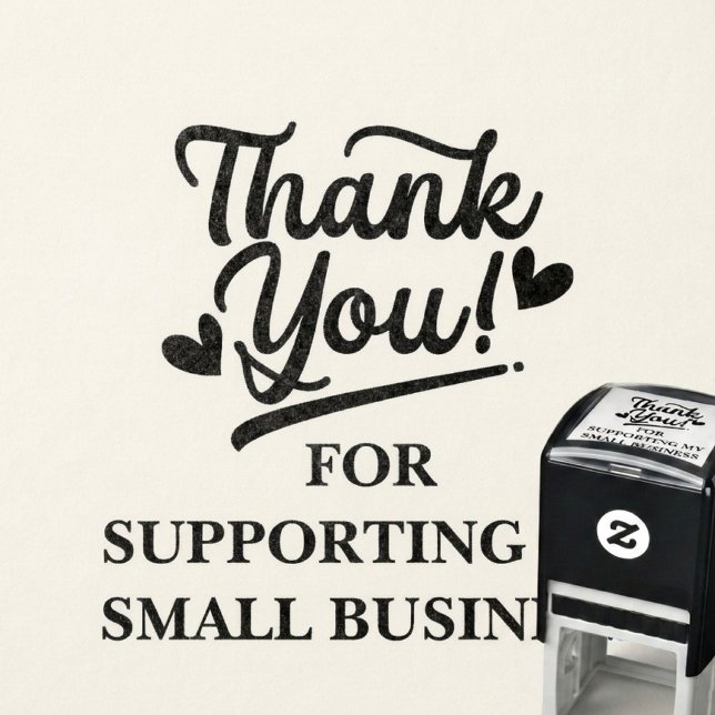 Thank You For Supporting My Small Business Script Self-inking Stamp (Creator Uploaded)