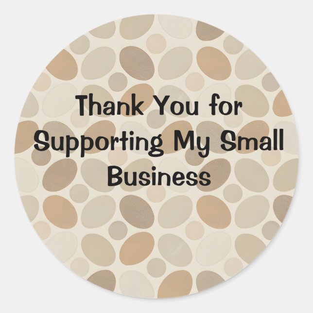 Thank You for Supporting My Small Business Sticker (Front)