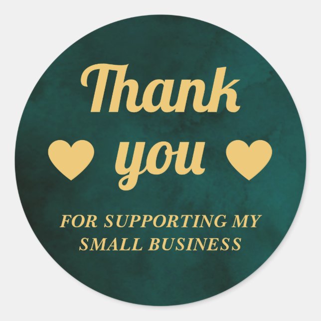 thank you for supporting my small business sticker (Front)