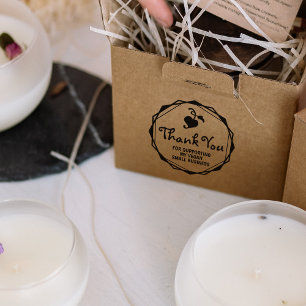 Thank You for Supporting My Vegan Small Business,  Rubber Stamp