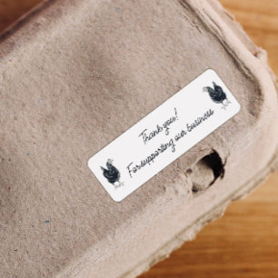 Thank You For Supporting Our Business Egg Carton