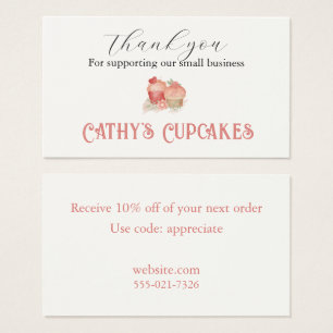 Thank you for supporting our small business