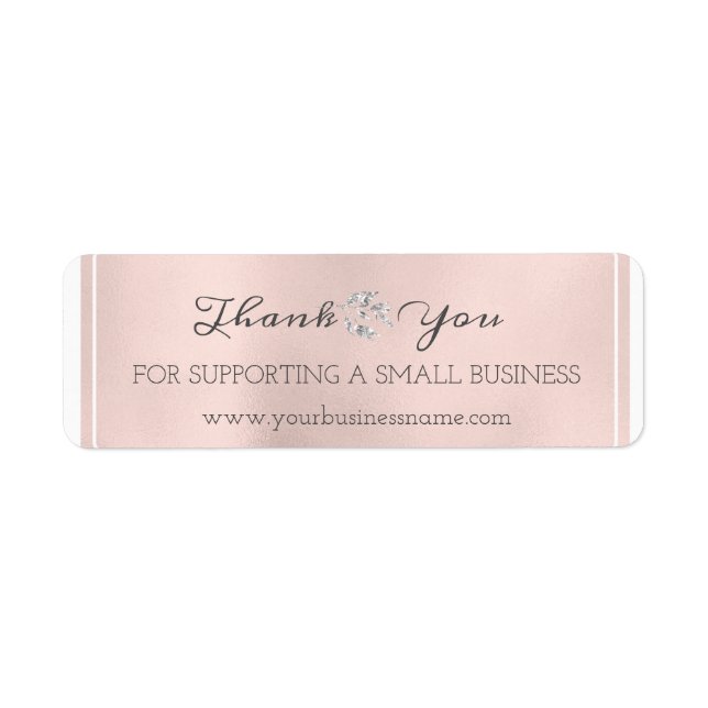 Thank You For Supporting Small Business Silver Lux (Front)