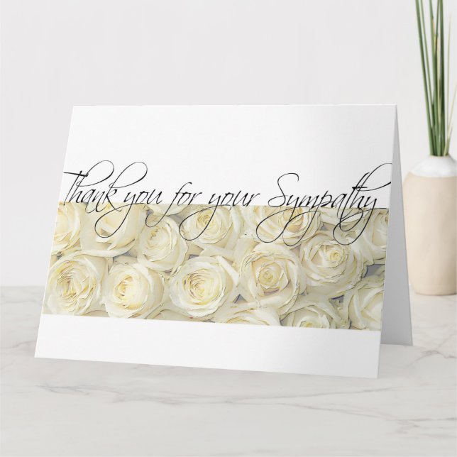 Thank you for Sympathy Card (Front)
