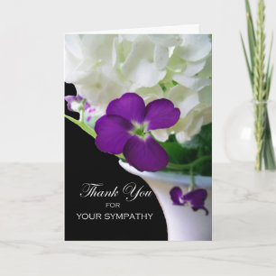 Thank You for Sympathy, Hydrangea, Stock Card