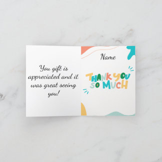 Thank you for the baby gift! card