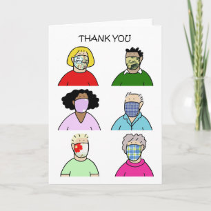 Thank You for the Face Masks. Card