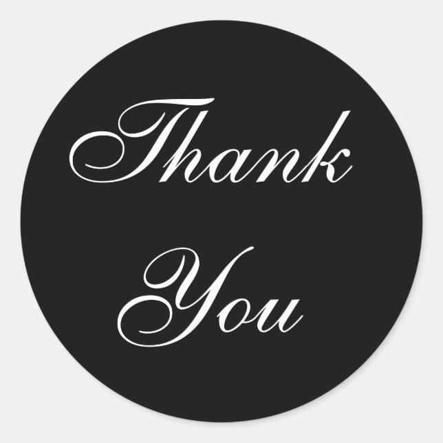 Thank You For The Gift Classic Round Sticker (Front)