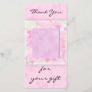 Thank you for the gift -pink photocard