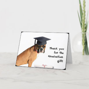 Thank you for the graduation gift boxer card