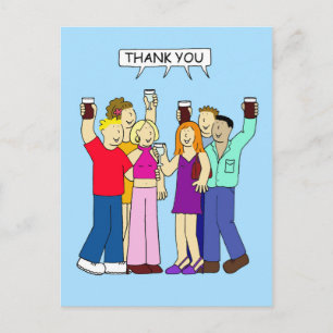 Thank you for the Great Party Postcard