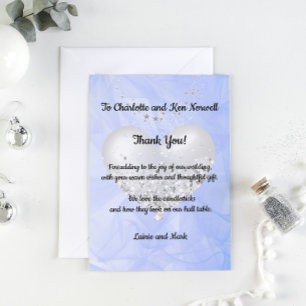 Thank You  For the Wedding Gift 3 Card