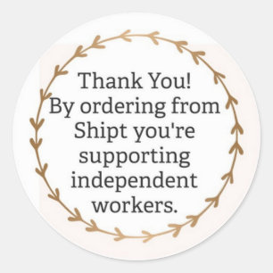 Thank You For Using Shipt Classic Round Sticker