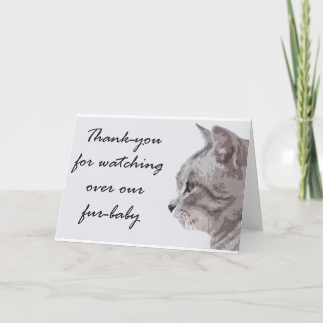 Thank you for watching our fur-baby (Front)