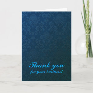 Thank you for your business damask card