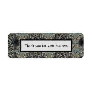 Thank You for Your Business Geometric Black Gray